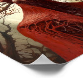 エイリアンクリーチャーSFホラーアート ポスター (角)