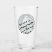 エイリアングラスパーソナライズされたかわいいエイリアングラス タンブラーグラス (裏面)