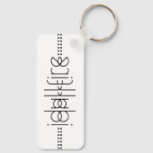 エイリアングリフの名前（白） キーホルダー (裏面)