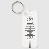 エイリアングリフの名前（白） キーホルダー (正面)