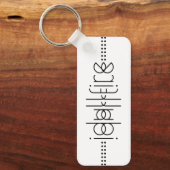 エイリアングリフの名前（白） キーホルダー (正面)