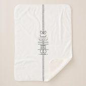 エイリアングリフ白の名前ユニーク シェルパブランケット (正面)