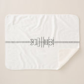 エイリアングリフ白の名前ユニーク シェルパブランケット (正面(横))