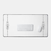 エイリアングリフ白の名前ユニーク デスクマット (キーボード&マウス)