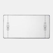 エイリアングリフ白の名前ユニーク デスクマット (正面)