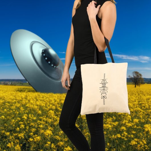 エイリアングリフ白の名前ユニーク トートバッグ