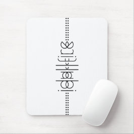 エイリアングリフ白の名前ユニーク マウスパッド