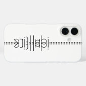 エイリアングリフ白の名前ユニーク Case-Mate iPhoneケース (裏面 (横))