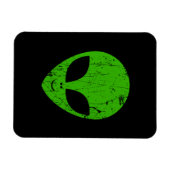 エイリアングリーンヘッドufoサイエンスフィクション超常者 マグネット (横)