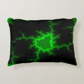 エイリアングリーン稲妻ストライクインピッチブラック アクセントクッション (正面)