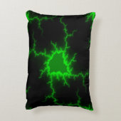 エイリアングリーン稲妻ストライクインピッチブラック アクセントクッション (裏面(縦))