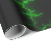 エイリアングリーン稲妻ストライクインピッチブラック ラッピングペーパー (ロールコーナー)