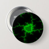 エイリアングリーン稲妻ストライクインピッチブラック 缶バッジ (正面&裏面)