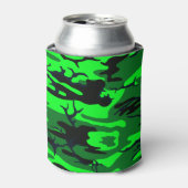 エイリアングリーン迷彩柄 缶クーラー (缶正面)