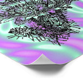 エイリアングリーン、サボテンのポスター ポスター (角)