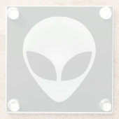 エイリアングレーヘッド ガラスコースター (裏面)