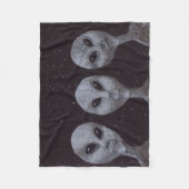 エイリアングレー フリースブランケット (正面)