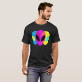 エイリアングレーCMYKトリプティック Tシャツ (正面フル)