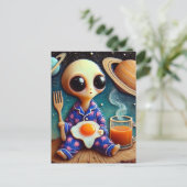 エイリアンコーヒーと卵 ポストカード (スタンド正面)