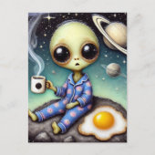 エイリアンコーヒー及び卵 ポストカード (正面)