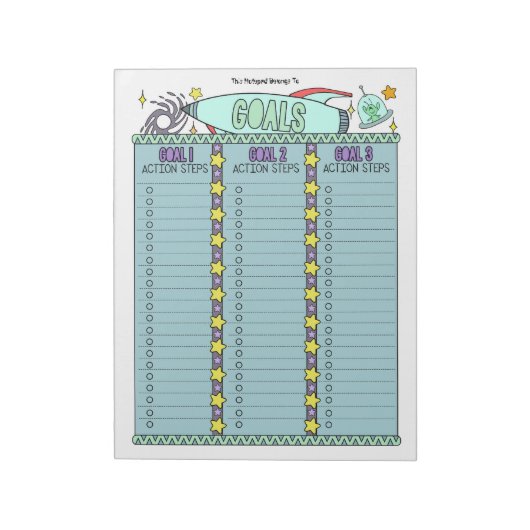 エイリアンゴールプランナーカスタムメモ帳 ノートパッド (回転)