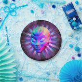 エイリアンサイケデリック瞑想 ペーパープレート (パーティー)