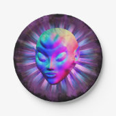 エイリアンサイケデリック瞑想 ペーパープレート (正面)