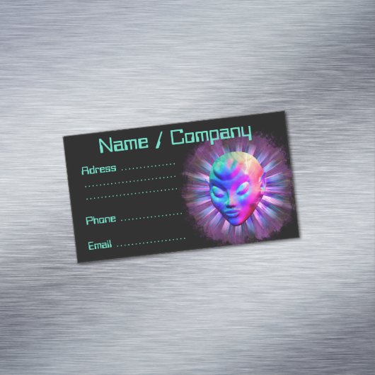 エイリアンサイケデリック瞑想 マグネット名刺 (インサイチュ)