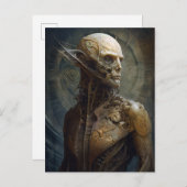 エイリアンサイボーグ未来的SF ポストカード (正面/裏面)