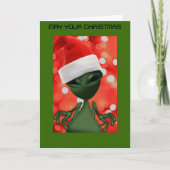 エイリアンサンタこの世界のクリスマスカード シーズンカード (正面)