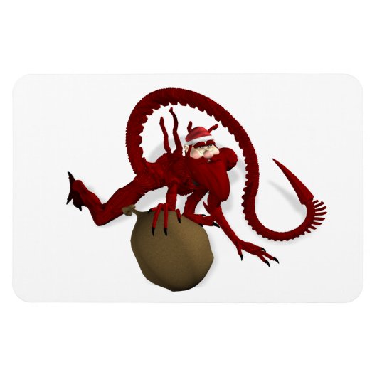 エイリアンサンタクロース マグネット (横)