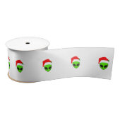 エイリアンサンタヘッド サテンリボン (リール)