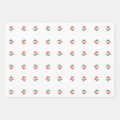 「エイリアンサンタ」クリスマスラッピング紙 ラッピングペーパーシート (正面2)