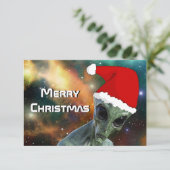 エイリアンサンタ メリークリスマス オーダーメイド カード (スタンド正面)