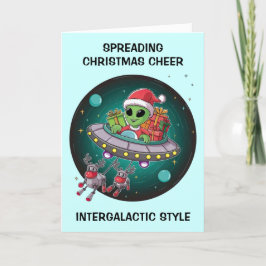 エイリアンサンタinUFOクリスマス シーズンカード