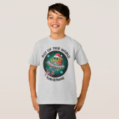 エイリアンサンタinUFO Kids Tシャツ (正面フル)