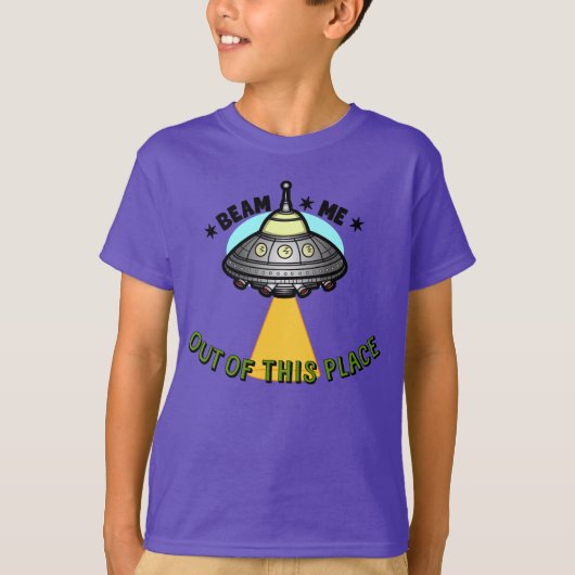 エイリアンシップビーム ベーシック キッズ Tシャツ (正面)