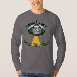 エイリアンシップビーム メンズ ベーシック ロングスリーブTシャツ Tシャツ