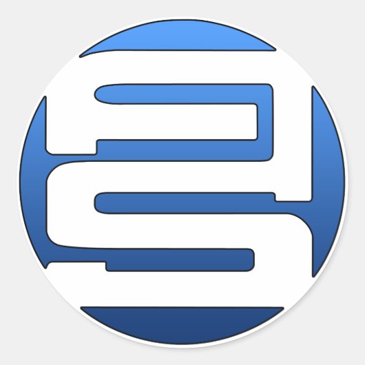 エイリアンショアーズロゴシール ラウンドシール (正面)