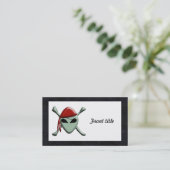 エイリアンジョリーロジャー付き/星付き背景 名刺 (スタンド正面)