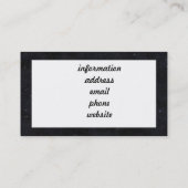 エイリアンジョリーロジャー付き/星付き背景 名刺 (裏面)