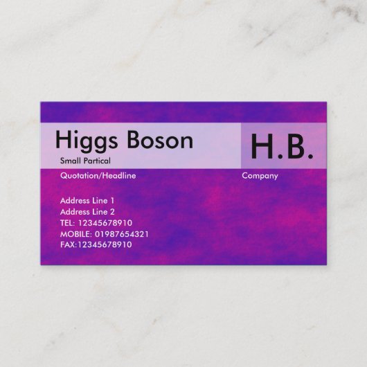 エイリアンスカイ – 2 名刺 (正面)