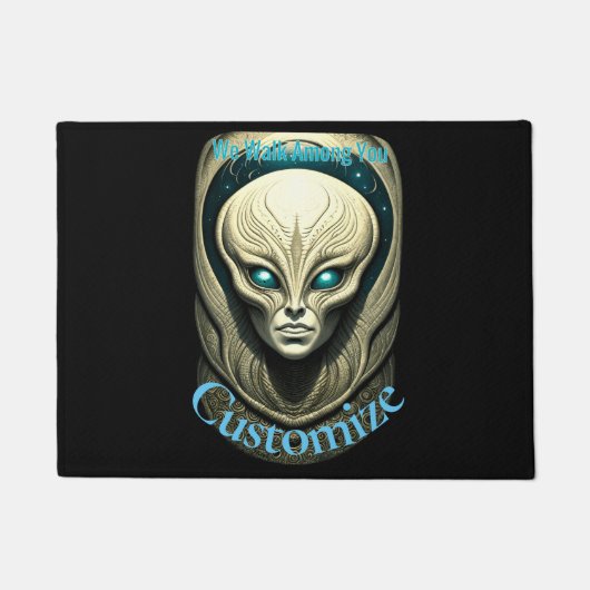 エイリアンスカルヘッドサンダー_コーブ ドアマット (正面)