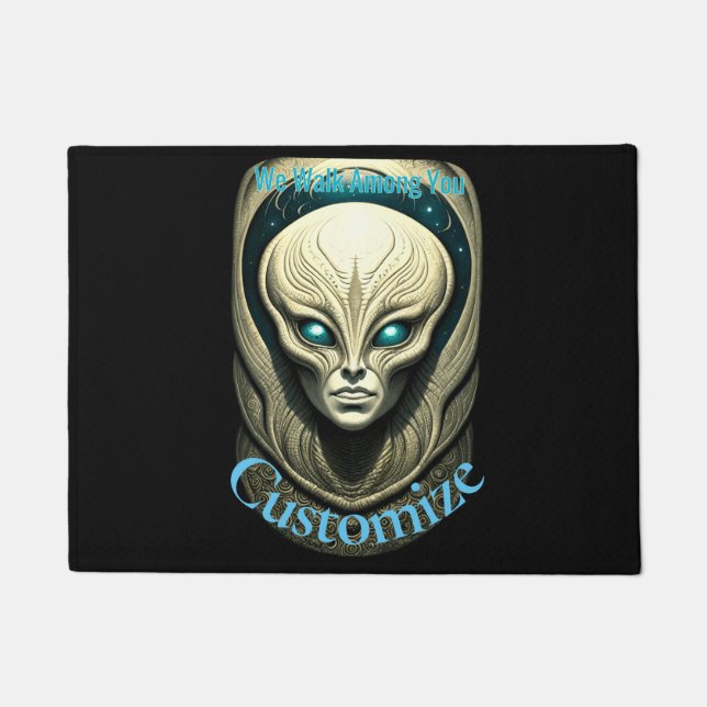 エイリアンスカルヘッドサンダー_コーブ ドアマット (正面)