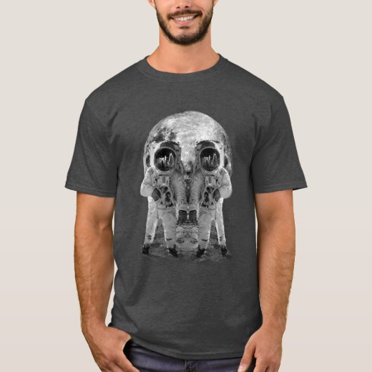 エイリアンスカル宇宙飛行士 Tシャツ (正面)