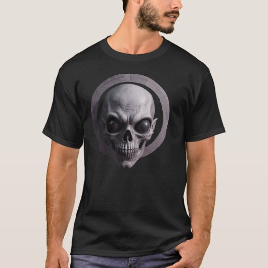 エイリアンスカルTシャツ Tシャツ (正面)