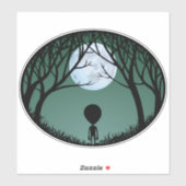 エイリアンステッカーおもしろいハロウィーンエイリアンデカールステッカー シール (シート)