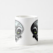 エイリアンステッカークラシックアートMUG, 11oz コーヒーマグカップ (中央)