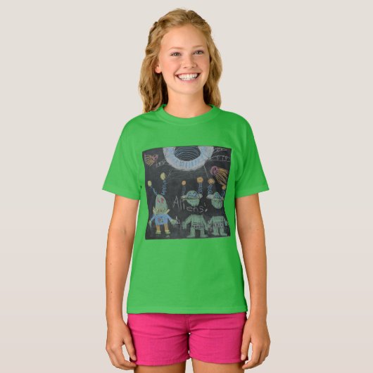 エイリアンスOuter Space by Yulia Tシャツ (正面フル)