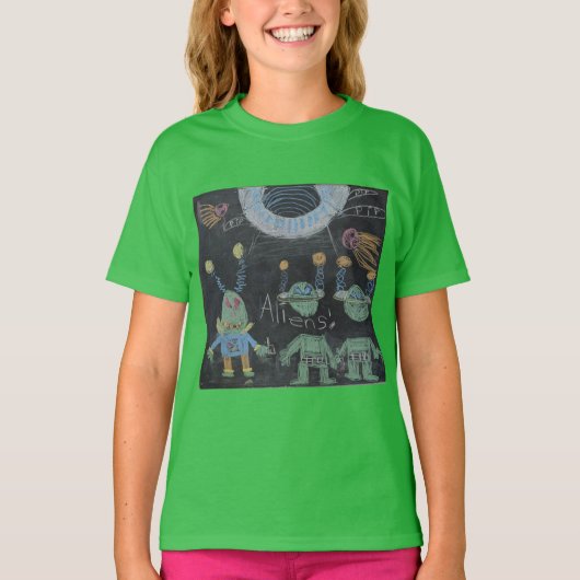 エイリアンスOuter Space by Yulia Tシャツ (正面)